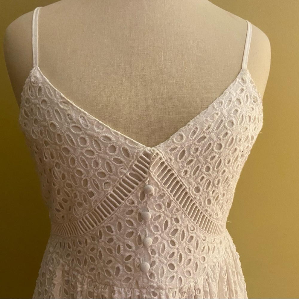 White eyelet dress